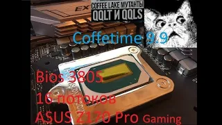 Новый coffee time 0.99 запустил Qqls на Asus z170 pg 3805 bios HT on