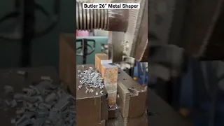 26” Metal Shaper easily cutting through some 4140 scrap 0.12 step over 300 deep.