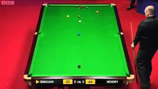 World Championship Snooker 2012 STEPHEN HENDRY vs STUART BINGHAM Frame-1 P-2