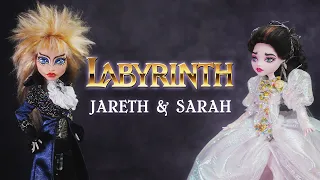 Custom Monster High Repaint! OOAK LABYRINTH Jareth & Sarah Dolls DIY