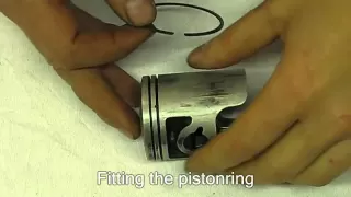 How to install pistonrings on a twostroke