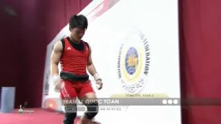 TRAN Le Quoc Toan 1j 153 kg cat. 56 World Weightlifting Championship 2013