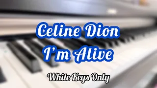 Celine Dion - I’m Alive【White Keys Only Piano Cover】by Huey Wen