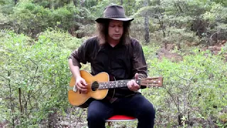 Sweet Home Chicago on Antique Parlor Guitar - Delta Blues - Edward Phillips - Pre War Blues