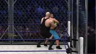 WWE No Way Out 2012 PPV - John Cena vs Big Show Steel Cage Match Sim