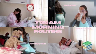 7AM MORNING ROUTINE SUMMER 2022! GYM WORKOUT, HEALTHY BREAKFAST, JOURNALING