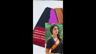 Murnal Thakur stunning black soft silk saree @budget range @795@Blackpinkcollection