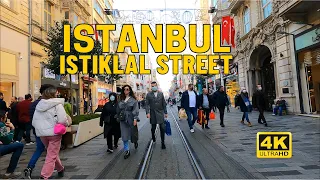 Walking Istanbul Istiklal Street  |Taksim Square to Galata Tower| Turkey🇹🇷  [4K UHD 60] January 2022