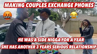 Making couples switching phones for 60sec 🥳( 🇿🇦SA EDITION )| new content |EPISODE 67 |