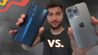 ¡LA GRAN BATALLA! 👉 Moto edge 20 Pro vs iPhone 13 Pro