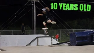 10 YEAR OLD Kickflip Front Feeble