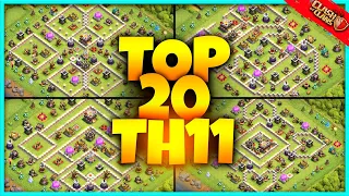 New Best INSANE TH11 BASE WAR/TROPHY Base Link 2024 (Top20) in Clash of Clans - Town Hall 11 War