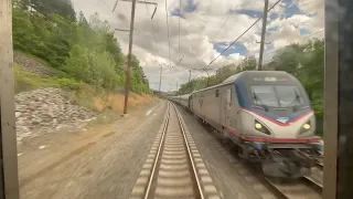 Amtrak Northeast Regional 196 (Daytime Rear View Ride) (4K)