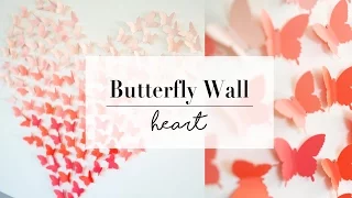 DIY Paper Butterfly Wall Art Decor | Wedding Ideas | ANN LE