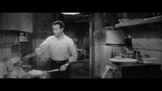 "El apartamento"(1960), escena:  "Yo vivía como Robinson Crusoe..."