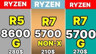 R5 8600G VS R5 5600G VS R7 5700 NON X VS R7 5700X VS R7 5700G VS R5 5600G NEW AMD 5700 NON -X GAMING