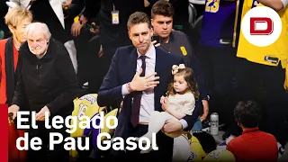 Los Lakers se rinden a Pau Gasol: su '16' ya forma parte de la historia de la NBA