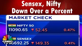 Trading Hour | Sensex, Nifty Down Over a Percent, Midcaps Down Over 500 Points | CNBC TV18