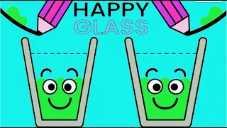 HAPPY FILLED GLASS 4 -4 / walkthrough of the gameplay / LIFE IS A GAME