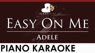 Adele - Easy On Me - HIGHER Key (Piano Karaoke Instrumental)