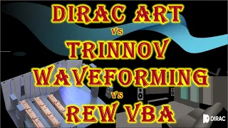 Dirac ART vs Trinnov Waveforming vs REW VBA