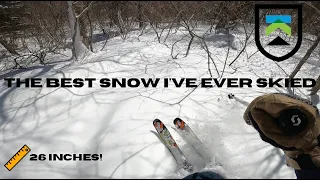 The best snow I've ever skied in Vermont!