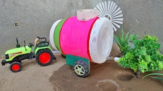 diy tractor make a water tanker machine science project | KeepVilla |🚜🚜| Sun farming