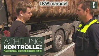 "Sieht RANZIG aus, die KARRE!" 🤨LKW verliert Teile auf Autobahn! | Achtung Kontrolle