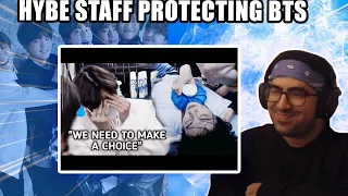 Hybe Staff risking their lives to PROTECT BTS | Reaction