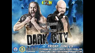 [Free Match] Bad Bones John Klinger vs Josh Briggs | CZW Dark City