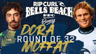 Yago Dora vs Dylan Moffat | Rip Curl Pro Bells Beach - Round of 32 Heat Replay