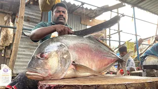 KASIMEDU SELVAM FISH CUTTING | FISH CUTTING SKILLS | FISH CUTTING VIDEOS #kasimedu | UK SONS MARINE