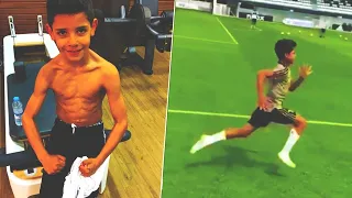 É assim que CR7 treina o filho! A rotina maluca de treinos de Cristiano Ronaldo Jr!