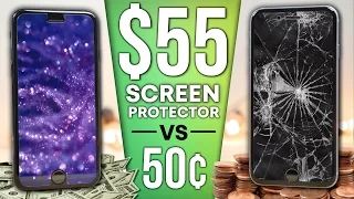 $0.50 Screen Protector vs $55 Sapphire Protector DROP Test!