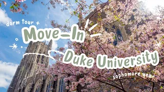 sophomore year move in + dorm tour @ duke university