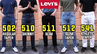 COMPLETE Guide To Levi's Slim/Skinny/Taper Fit Jeans! | 502, 510, 511, 512, 541 Comparison + Review