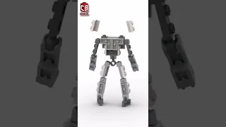 LEGO N21 Mech V3 Satisfying Building Animation #shorts #crixbrix