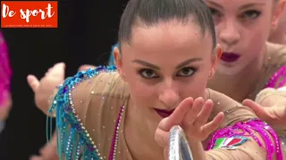 Le Farfalle azzurre vincono l'oro | cerchi e clavette | mondiali ginnastica ritmica 2021