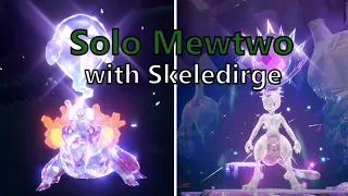 Solo Mewtwo Tera Raid with Skeledirge