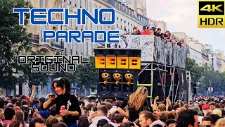 Paris TECHNO PARADE 2023 - Extended Version - Original Sound - #fun #music #techno #4k