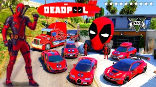 GTA 5 - Stealing DEADPOOL's Luxury Cars With Franklin | (Real Life Cars)