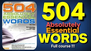 504 Absolutely Essential Words ( Full Course)😎