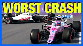 F1 2020 My Team Career : The WORST Crash!! (F1 2020 Part 8)