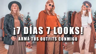 7 DÍAS 7 LOOKS | ARMÁ TUS OUTFITS DE LA SEMANA CONMIGO!