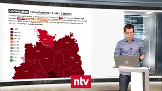 Aktuelle Zahlen zur Corona-Krise - Thüringer Hotspot steuert auf Inzidenz von 600 zu | ntv