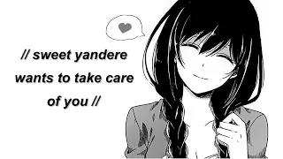 Sweet yandere girl wants to take care of you~ ♥ [F4A] [ASMR] [Depressed listener?] [Caring yandere]