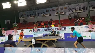 South àsian games 202(14 to 17may)Ankur Bhattacharjee   defeats Payas jain #tabletennis