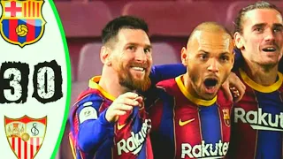 Barcelona vs Sevilla, Copa del Rey  Final Score 3-0, Barca pull off amazing comeback reach Cup Final