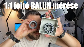 NanoVNA - 1:1 fojtó-BALUN mérése