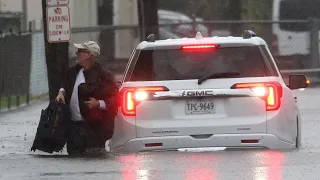 🌊🌨🗽 НАЖИВО!! Нью-Йорк затопило після дужих злив View of flooding on FDR Highway in New York City